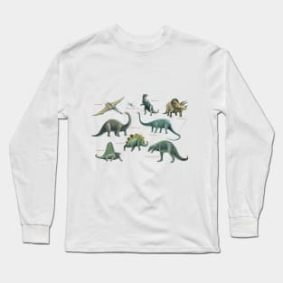 Dinosaur Montage Long Sleeve T-Shirt